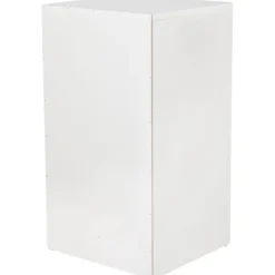 Rootz træ natkonsol Moderne skænk med 3 skuffer hvid Design Natbord 37,5 x 68 x 35 cm - Ekstra højt natbord