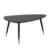 Rootz trekantet sofabord - moderne sofabord - stuebord - marmorlook - sikre metalben - 90 cm x 60 cm x 41 cm