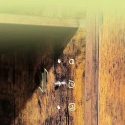 Rootz TV -kabinet - tv -bord - Underholdningsstativ - Justerbare hylder - Vintage Brown - 140 cm x 40 cm x 50 cm