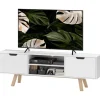 Rootz TV -kommode - TV -kabinet - Underholdningskonsol - Kabelstyring - 150 x 39 x 50 cm