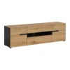 Rootz TV Lowboard - Media Console - Entertainment Stand - Ample Storage - 55x184x44 cm