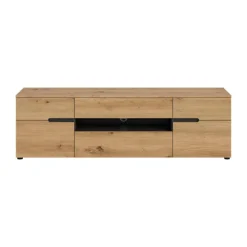 Rootz TV Lowboard - Media Console - Entertainment Stand - Ample Storage - 55x184x44 cm