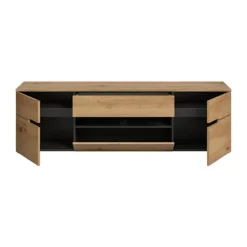 Rootz TV Lowboard - Media Console - Entertainment Stand - Ample Storage - 55x184x44 cm