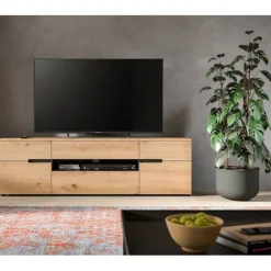 Rootz TV Lowboard - Media Console - Entertainment Stand - Ample Storage - 55x184x44 cm