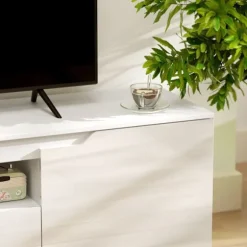 Rootz TV Lowboard - Mediekonsol - TV -stand - High Gloss Finish - Passer til tv -op til 65 