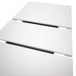 Rootz Udvideligt spisebord - Hvid efterligning - Dobbelt søjlebase - Holdbar og let rengøring - 150-190 cm x 76 cm x 80 cm