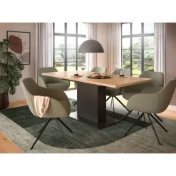 Rootz Udvideligt spisebord - Udvideligt spisebord - Justerbar tabel - holdbar, let at rengøre - 150-190 cm x 76 cm x 80 cm