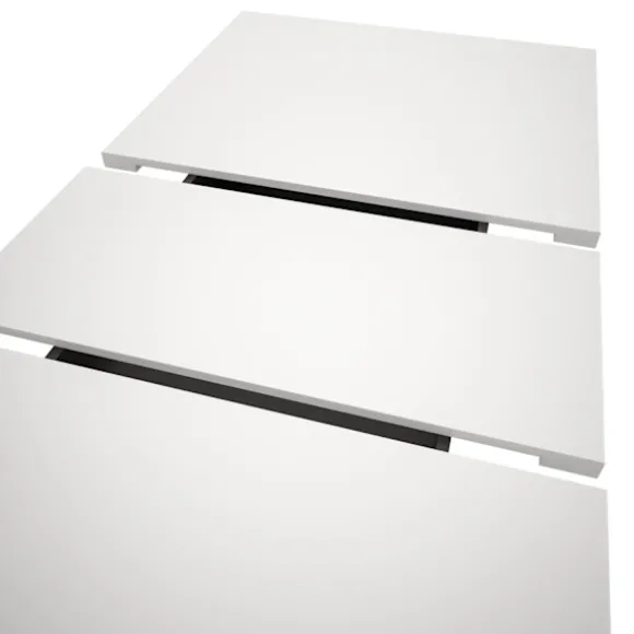 Rootz Udvideligt spisebord - Brun og hvid imitation - Justerbart spisebord - Chipboard Construction - Holdbar og let rengøring - 150-190x76x80 cm