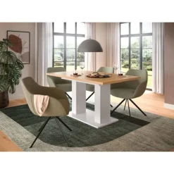 Rootz Udvideligt spisebord - justerbart spisebord - Udvidelig bord - holdbar og let rengøring - 150-190 cm x 76 cm x 80 cm