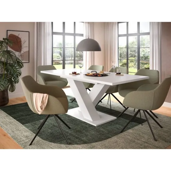 Rootz Udvideligt spisebord - Rummelig spisebord - Justerbar bord - Holdbar og let rengøring - 150-190 x 76 x 80 cm