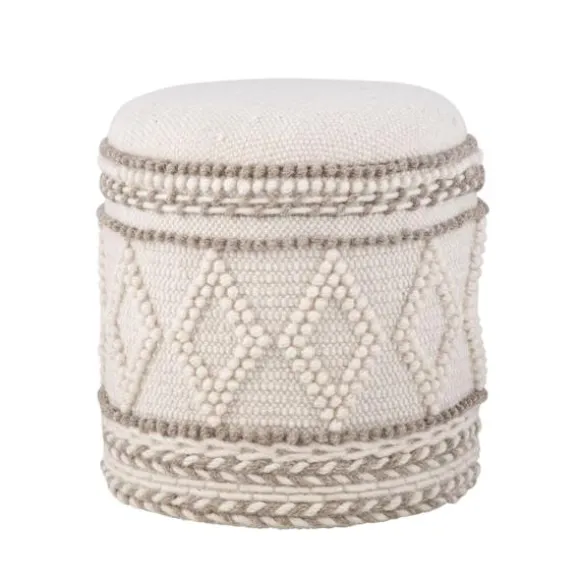Rootz uldopbevaringsskammel - fodskammel - osmannisk - rigelig opbevaring - 40 cm x 45 cm, holdbart og stilfuldt design