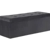 Rootz Velvet Opbevaringsskammel - Osmannisk - Fodstøtte - 118L Kapacitet - Foldbar og bærbar - Luksuriøs Velvet Finish - 110 cm x 38 cm x 37,5 cm