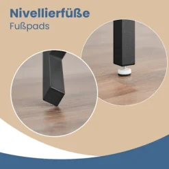 Rootz Vintage Spisebordsæt - Kitchen Bord - Spisestue Møbler - Rumbesparende - 110 cm x 70 cm x 75 cm