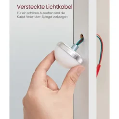 Rootz White spånplade sminkebord - Vanity Desk - Makeup Bord - Rummelig opbevaring - 40 cm x 100 cm x 145 cm