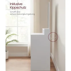 Rootz White spånplade toiletbord - Sminkebord - Makeup skrivebord - Rummelig opbevaring - Robust konstruktion - Nem montering - 40 cm x 100 cm x 140 c | Fyndiq