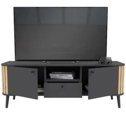 Rootz Wood Material Chest of skuffer - Gray Lowboard Pure - Artisan Oak NB - 138 cm x 50 cm x 40 cm - Bæredygtig FSC -certificerede møbler