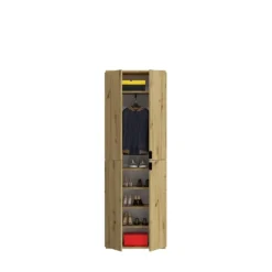 Rootz Wood Material Garderobe - Artisan Oak NB - Systematisk opbevaring - 91 cm x 193 cm - FSC Certified - 2 stykker sæt