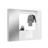 Rootz Wood Material High -Gloss White Systematic Garderobe - Armoire - Dresser - FSC Certified - 212 cm x 193 cm