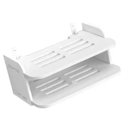 Router rack væg stue TV set-top boks soveværelse wifi opbevaringsboks rack stans-fri vægmonteret