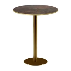 Rund høj bar Ø 60 cm Rom bistro rust brun