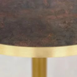 Rund høj bar Ø 60 cm Rom bistro rust brun