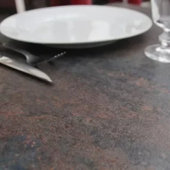 Rund høj bar Ø 60 cm Rom bistro rust brun