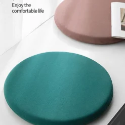 Rund Memory Foam Pude Komfortabel Åndbar Polstret Betræk Vasket Måtte Til Hjem Soveværelse Stue Mørkegrå Dark Grey Dark Grey 35cm