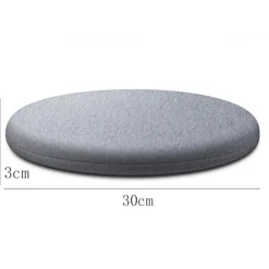 Rund Pude Memory Foam Pude Hjemmepude Tatami Pude Helårs Aftagelig Vaskbar til Stole Tatami Stue Grå