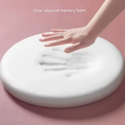 Rund Pude Memory Foam Pude Hjemmepude Tatami Pude Helårs Aftagelig Vaskbar til Stole Tatami Stue Grå