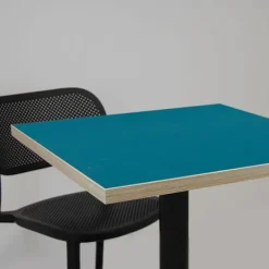 Rundt bord Ø 120 cm - blå Rom model med trækanter Blå