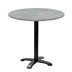 Rundt bord Ø 80 cm - model Bazila grå rust Grå