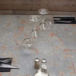 Rundt bord Ø 80 cm - model Bazila grå rust Grå