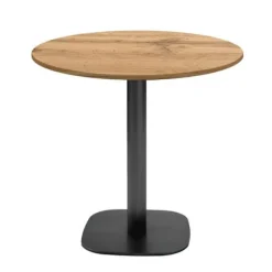 Rundt bord Ø 70 cm - model Round egetræ armor brun
