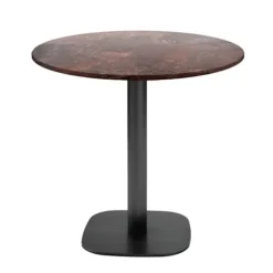 Rundt bord Ø 70 cm - Rundt stenrust model brun