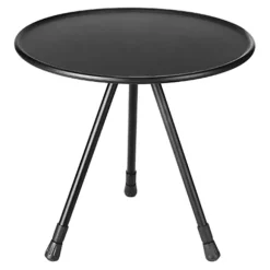 Rundt Klapbord Sort Ultralet Løftbart Aluminiumlegering Klapbord til Udendørs Picnic Rejser