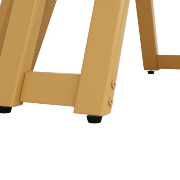 Rundt spisebord, 100 cm, med marmoreret MDF-plade og guldben, luksuriøst, til 4-6 personer, til spisestue Golden