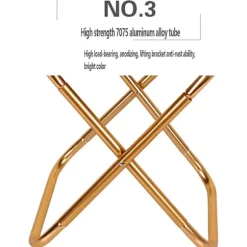 Sammenklappelig Camping Stol, Mini Camping Stol, Bærbar Lille Camping Stole Oxford Aluminiumlegering, til Vandreture, Grill, Have Picnic Strand - Sølv | Fyndiq