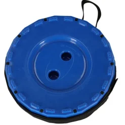 Sammenklappelig campingstol justerbar højde 45 cm blå max 200 kg Blue