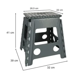 Sammenklappelig skammel / ståskammel - 150 kg_MGF Grey