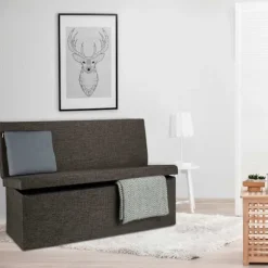Sammenklappelig skammel med ryglæn XL