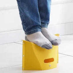 Sammenklappelig skammel, sammenklappelig trin, bærbar sammenklappelig skammel, til O