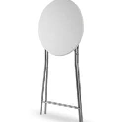 Sammenklappeligt barbord, hvid MDF, 130x60cm