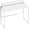 Sammenklappeligt computerbord med skærmstativ, 100 x 48 cm