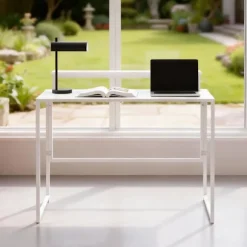 Sammenklappeligt computerbord med skærmstativ, 100 x 48 cm