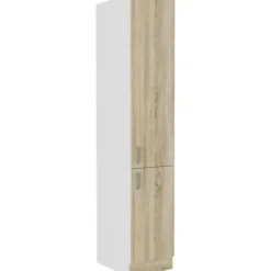 SARA - Søjle med 2 døre - Sonoma eg indretning - L40xD57xH210 cm Mast