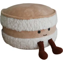 Sød brødkammel stue tatami futon aftagelig fodskammel skoskab forældre-barn homestay dekorativ skammel{EE} About 45cm in diameter