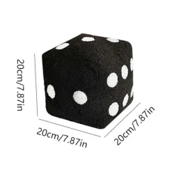 Sød terning dukke legetøj gave Valentinsdag gave jule sofa stol Kawaii legetøj blød fødselsdag børn og voksne Black