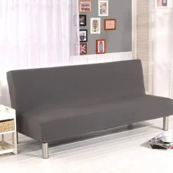 Sædehyndeovertræk til sofa uden armlæn. Elastisk sofaovertræk til sovesofa
