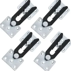 Sektionssofakobling, 4 stk. Metal Sofasamling Snap Alligator Style Sektionssofakobling