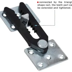 Sektionssofakobling, 4 stk. Metal Sofasamling Snap Alligator Style Sektionssofakobling